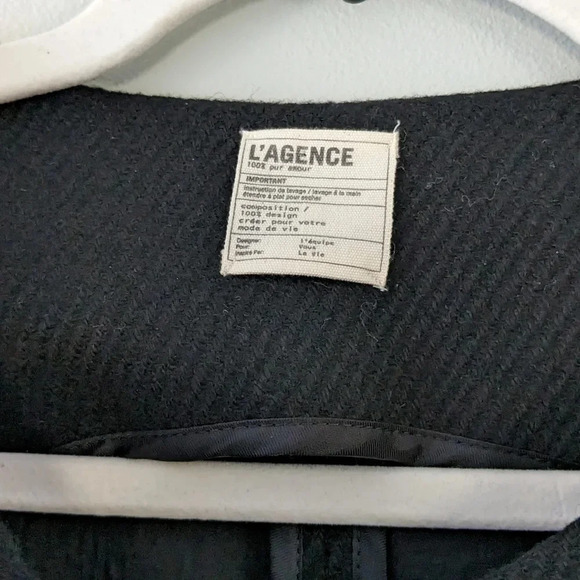 L'Agence Wool Blend Moto Jacket - Picture 3 of 7